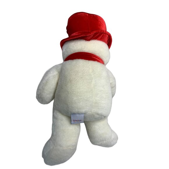 Friendzies Plush Stuffed Animal Doll Toy Snowman Hat Scarf 17.5 in Tall White Re - Picture 5 of 5